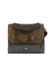 Sac à main Ninon M en cuir et python Lancel