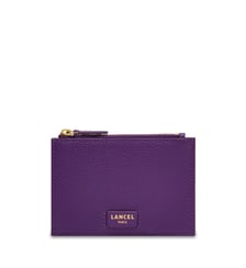 Porte-cartes zippé L en cuir signature Lancel