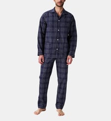 Pyjama boutonné en popeline de coton - Lewis Arthur