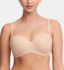 Soutien-gorge bandeau coques bretelles amovibles maille douce Chantelle