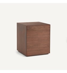Caisson bureau 1 porte en MDF plaqué noyer AM.PM