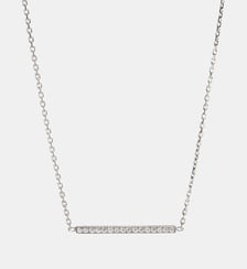 Collier Anagramme ruban plat sur chaine. JEM
