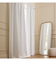 Rideau lin lavé occultant, pattes cachées AM.PM