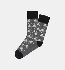 Chaussettes - Sous la neige Gris Arthur