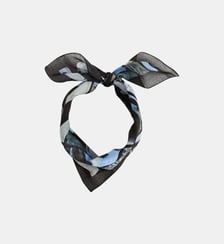 bandana sérigraphié en coton Agnès b.