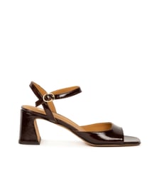 Sandales à Talon Vahina Cuir Verni Froissé Bobbies