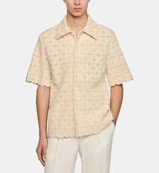Chemise en coton broderie anglaise Sandro