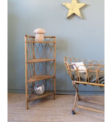 Étagère en rotin Isabelle N°101- Produit chiné Debongout