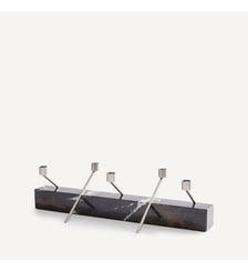 Bougeoir centre de table en marbre, hauteur 21,3 cm AM.PM