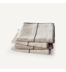 Lot de 4 serviettes en lin AM.PM