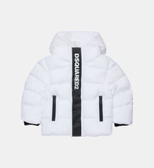 Longue veste matelassée avec logo Dsquared2