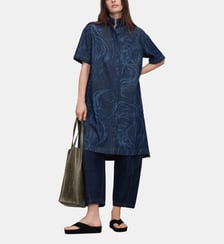 Robe chemise en denim imprimé Adolfo Dominguez