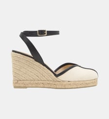 Espadrilles compensées avec finitions en cuir à bride cheville CECILIA Castaner