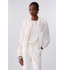 Sweat zippé et broderies bijou Liu Jo