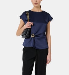 Top drapé à bijou doré - CLAUDIE Gerard Darel