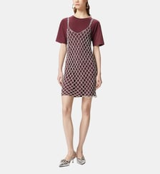 Robe courte style t-shirt associée à une robe à sequins Pinko