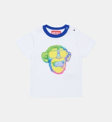T-shirt avec imprimé coloré Diesel Kids