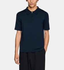 Polo droit col zippé Sandro