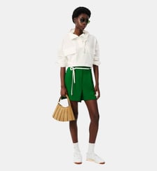Vareuse à capuche oversize coton Lacoste