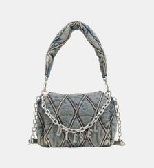 Charm-D-Petit sac bandoulière en denim matelassé Diesel