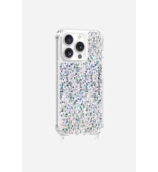 Coque de téléphone paillettes holographiques avec anneaux pour iPhone 15 Pro La Coque Française