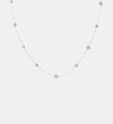 Sautoir Una Angelic, Banc, Métal rhodié Swarovski