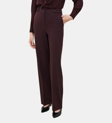 Pantalon pvoltige - Motif uni - Coupe droite Caroll