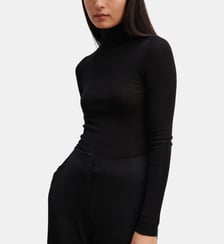 Pull slim col roulé en cachemire  Bompard