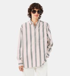 Chemise oversize popeline de coton Lacoste