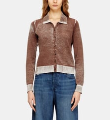 Cardigan avec impression inversée délavée Diesel