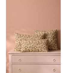Housse de coussin fleurie coton et lin Cyrillus