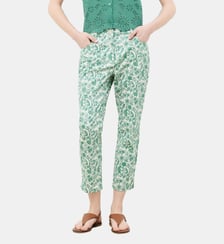 Pantalon pasonataprint - Motif floral - Coupe slim Caroll