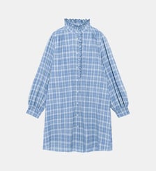 Robe courte trapèze imprimé à carreaux RAQUEL La Petite Etoile