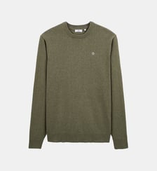 Pull avec col rond uni Serge Blanco