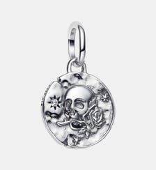 Charm Médaillon Tête de Mort Pandora