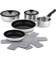 Batterie de cuisine 10 pcs revetement sain - Sans PFAS Essentiel B