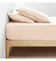 Drap housse lin lavé, bonnet 30cm La Redoute Interieurs
