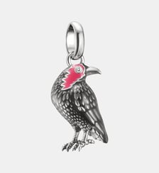 Pendentif Charm Corbeau émail Mercredi Connect Thomas Sabo