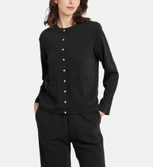 Cardigan en crêpe de polyester Agnès b.