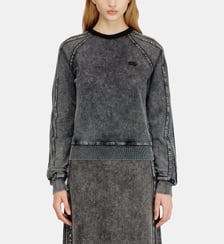 Sweat-shirt avec bandes et broderie Oval D Diesel