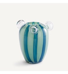 Vase en verre soufflé à 3 bulles, H20,5 cm AM.PM