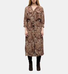 Robe chemise cintrée imprimée - CYRA Gerard Darel
