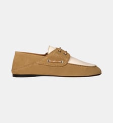 Chaussures bateau cuir suède Sandro