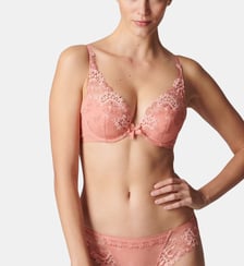 Soutien-gorge push-up décolleté plongeant - Rose Ginger Simone Pérèle