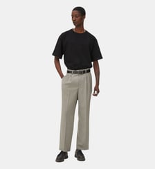 Pantalon à pinces Clyde Deep lagoon Noyoco