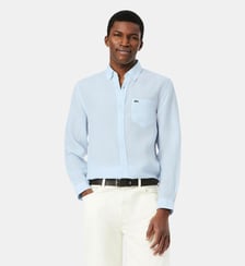 Chemise regular fit en lin Lacoste