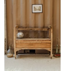 Banc en bois Antoine N°368- Produit chiné Debongout