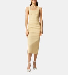 Robe débardeur en lin avec boutons Pinko