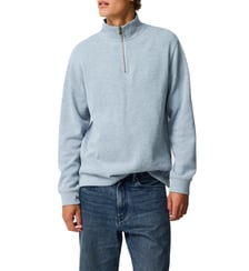 Sweatshirt droit en coton à col zip Alton Ave Rodd & Gunn