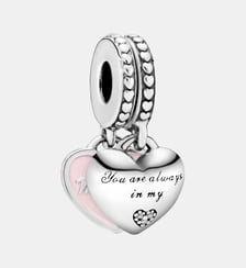 Charm pendentif avec cœurs mère et fille Pandora